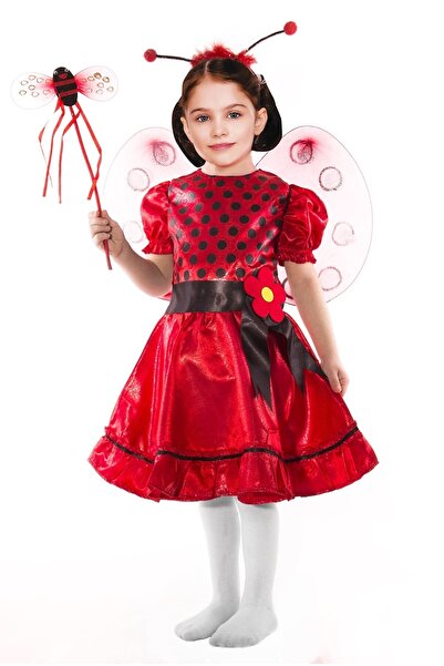 OULABİMİR Kırmızı Uğur Böceği Kostümü Çocuk Kıyafeti