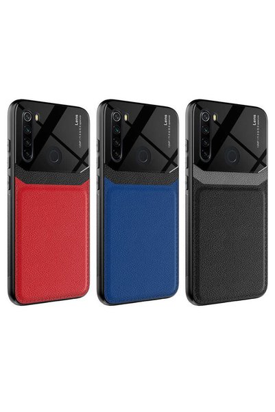 ZM STORE Xiaomi Redmi Note 8 Case Glossy Surface Leather Look Cover