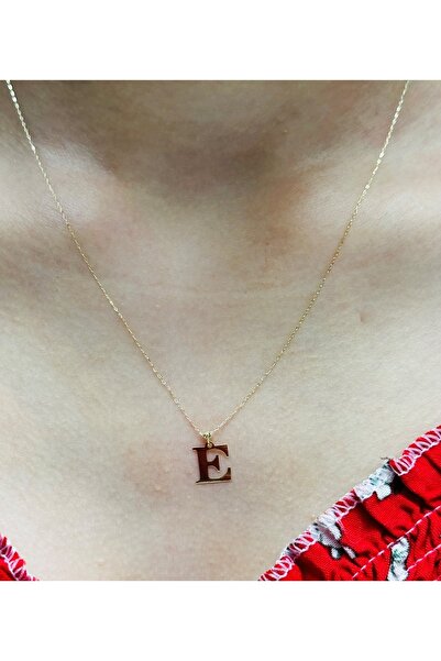 Hakan Güler Kuyumculuk 14 Ayar Altın E Harfli Zincir