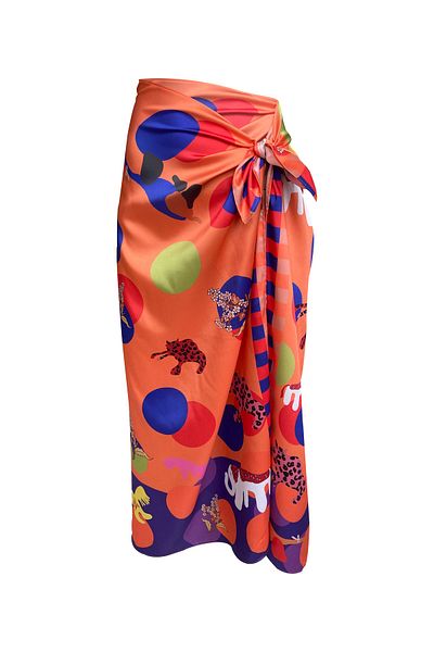 Bolder Elena Polka Dot Orange Pareo (Not Revealing)