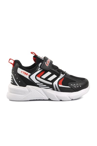 Aspor Lafonten 722y-p Pantofi sport pentru copii cu velcro negru-rosu