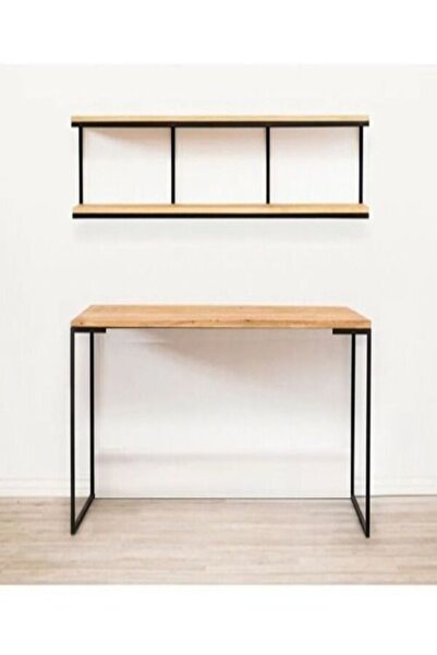 UMUTPARK Metal Ahşap Dresuar Ve Duvar Rafı.