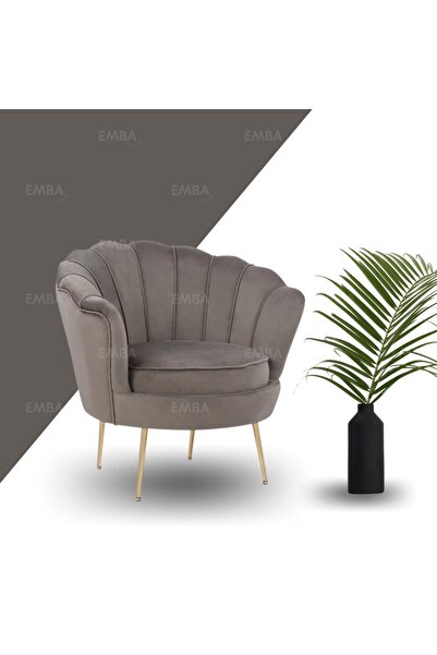 EMBA LUXURY Papatya Istiridye Tekli Berjer Güzellik Salonu - Ofis Koltuğu