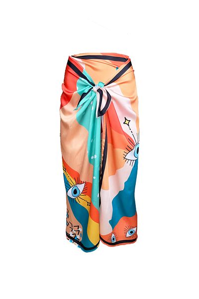 Bolder Elena New Rainbow Satin Pareo (bez průhlednosti)