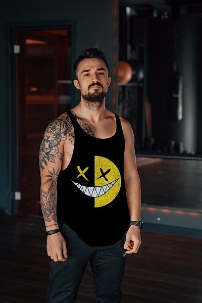 Freeyez Smile Edition Gym Fitness Tank Top رياضي
