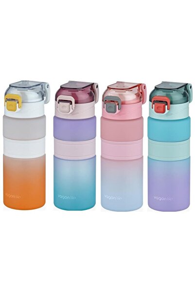 Vagonlife Renkli Pipetli Matara 800 Ml Vgn2228