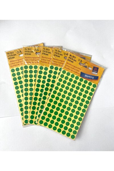 AVERY Q8mm Nokta Etiket 1 Poşette 416 Adet ( 5 Poşet )