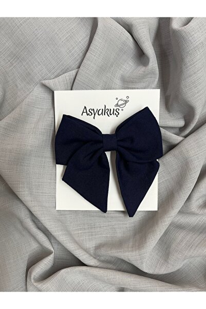 Navy Blue Bowknot Automatic Buckle