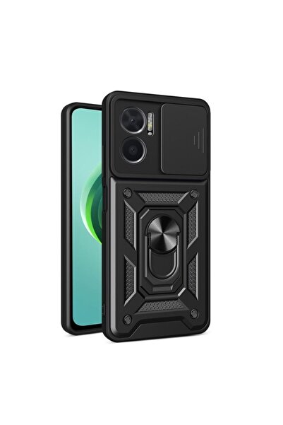 SMCASE Xiaomi Redmi Note 11e Kılıf Sert Silikon Tank Aramid Sürgülü Vega Yüzü...