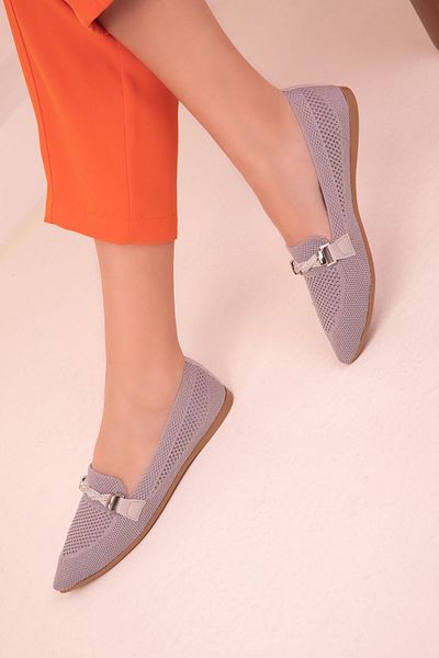 SOHO Gray Women's Ballerinas 17902