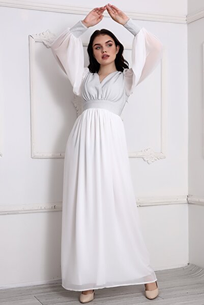 Moda MiraGül Şifon Kloş Elbise