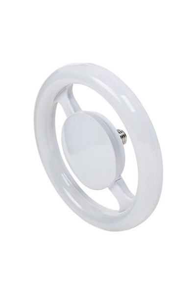 abnturk Led Simit Ampul Beyaz Işıklı 28w Motor Ve Floresan Dahil Komple Birleşik Set