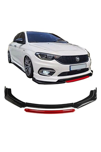 Carmind Fiat Egea Ön Tampon Altı Lip 4 Parça (kırmızı)