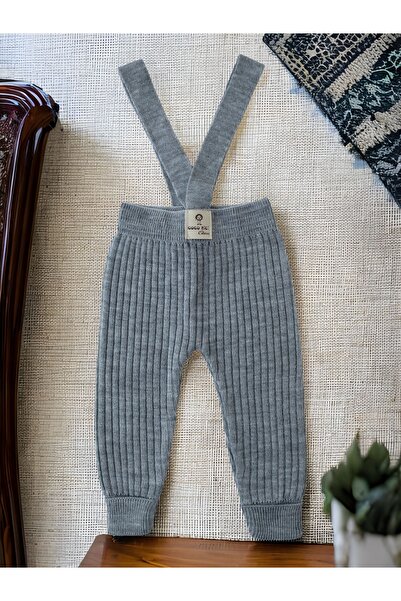 gogo bici Çapraz Askılı Boyu Ayarlanabilir Esnek Triko Salopet Tayt Tulum Beb...