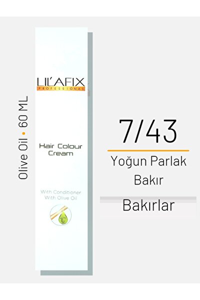 Lilafix Saç Boyası No 7/43 Yoğun Parlak Bakır 60ml