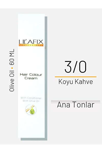 Lilafix Saç Boyası No 3/0 Koyu Kahve 60ml