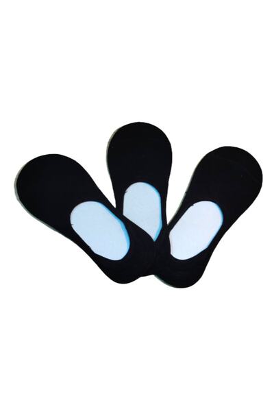 Leement socks Комплект от 3 бамбукови силиконови балерини невидими чорапи