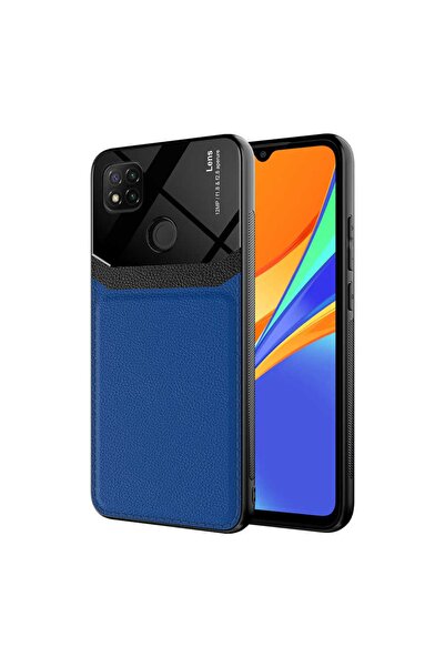 ZM STORE Xiaomi Redmi 9c Kılıf Parlak Yüzey Deri Görünümlü Kapak