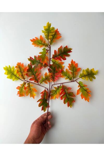DDTREND Yapay Çınar Yaprağı Dalı Karışık Renk Aranjman Dikey Bahçe Uygulama M...