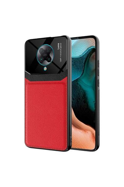 ZM STORE Xiaomi Poco F2 Pro Kılıf Parlak Yüzey Deri Görünümlü Kapak