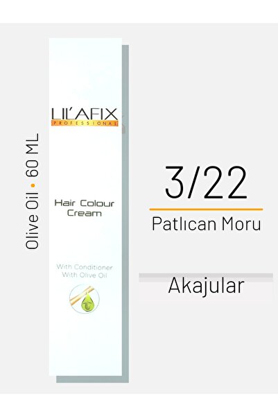 Lilafix Saç Boyası No 3/22 Patlıcan Moru 60ml