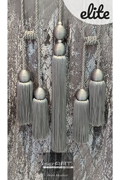 serART Elite Model Fon Ve Kruvaze Perde Bağcık Tavan Toplama Bracol 3 Lü Set ...