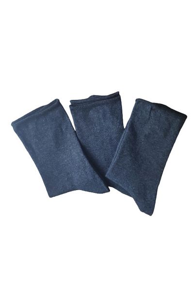 Leement socks 3 чифта нееластични чорапи с безшевни пръсти, памучни, диабетични, премиум серия, опушени