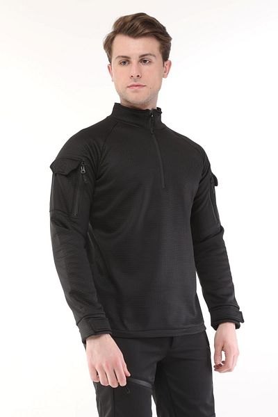 GHASSY CO. Men's Water and Windproof Ripstop Military Tactical Army Combat Half Zipper