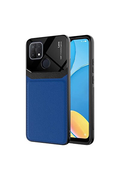 ZM STORE Oppo A15 / A15S Uyumlu Kılıf Parlak Yüzey Deri Görünümlü Kapak