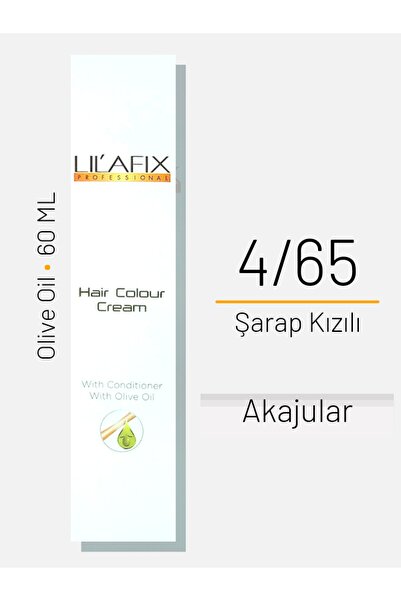 Lilafix Saç Boyası No 4/65 Şarap Kızılı 60ml