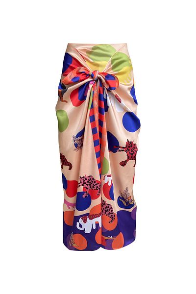 Bolder Elena Polka Dot Ecru Pareo (No see-through)
