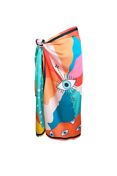 Bolder Elena New Rainbow Satin Pareo (bez průhlednosti)