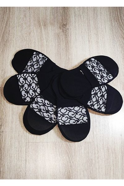 Leement socks Чифт от 6 чорапи с шарка от тюл и балерина