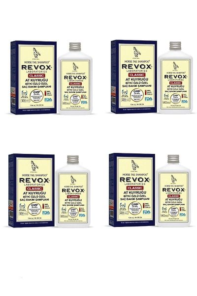 Revox Set of 4 Hair Care Shampoo - Essence Horsetail, Preventing Loss 400 Ml