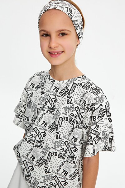 Babygiz Κοριτσίστικη βαμβακερή χτενισμένη αντιολισθητική μπαντάνα μαλλιών εξαιρετικά ελαφριά με εύκαμπτο σχέδιο