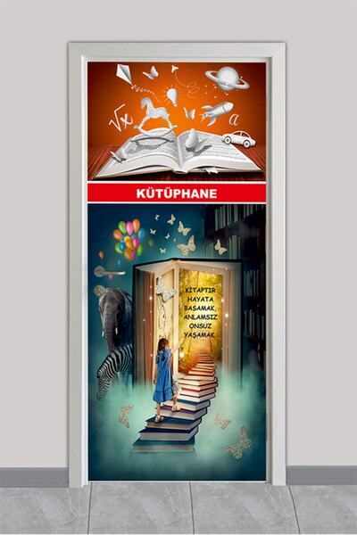 Genel Markalar Okul Kapı Giydirmeleri -kütüphane