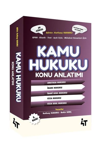 Genel Markalar Kpss A Grubu Kamu Hukuku Konu Anlatımı 8. Baskı - Kutluay Kara...