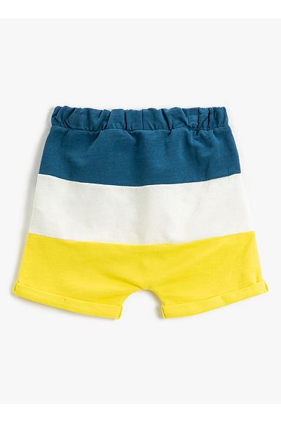Koton Elastic Waist Normal Navy Blue Baby Shorts 3smb40017tk