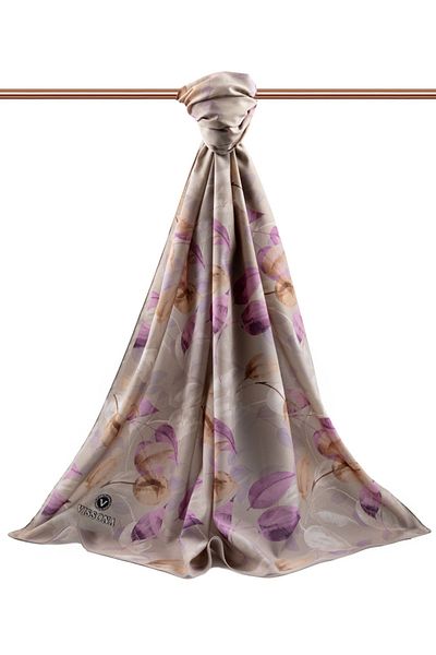 Vissona Γυναικείο Luxury Medina Silk Shawl Salmon