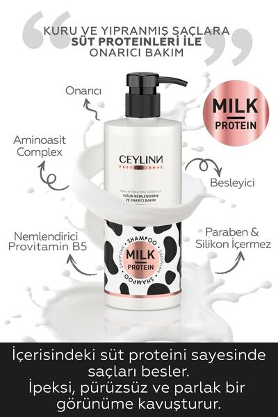Ceylinn Yoğun Nemlendirme Milk Protein Şampuan 500 Ml Wordly-3535