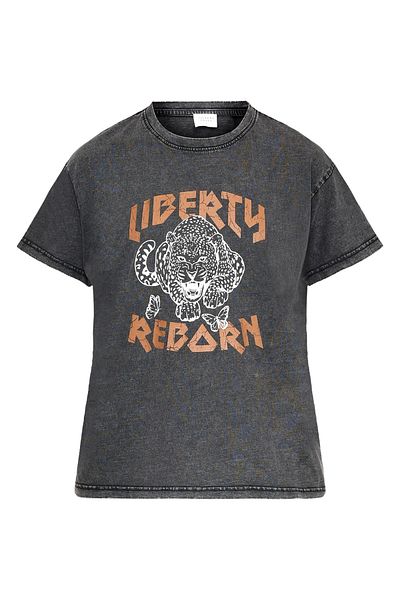 Sister's Point T-Shirt Damen / Mädchen Grey Wash/Leo