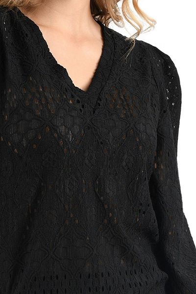 Sister's Point Bluse Damen/Mädchen Schwarz