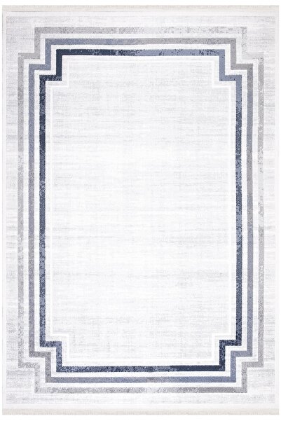 İpek Mekik Halı La-pena 11554 Triko Akrilik Ile Üretilen Lazer Kesim Modern T...