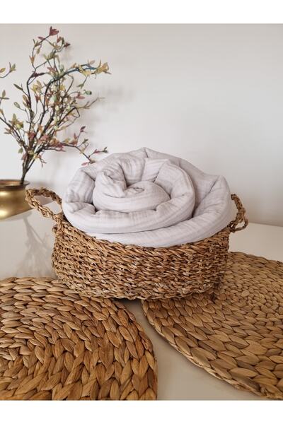 TİLLEM HOME 4 Katlı Multi Müslin Çok Amaçlı Bürümcük Dokulu %100 Pamuk Kumaş