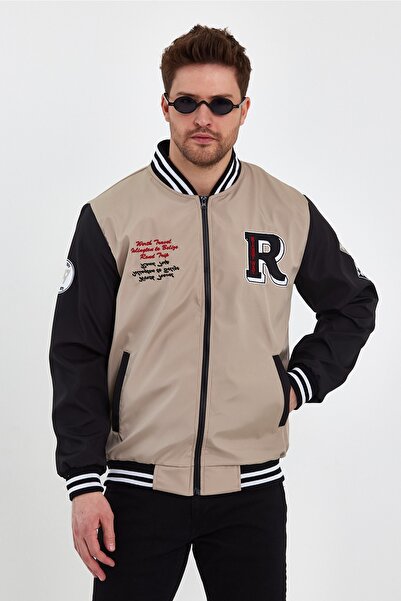 Rompasso Μαύρο αδιάβροχο και αντιανεμικό εποχιακό ανοιξιάτικο καπιτονέ μπουφάν