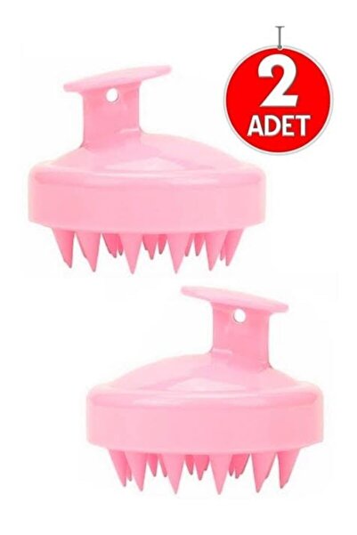 SİNKA Yumuşak Silikon Dişli Tarak Saç Derisi Masaj Duş Fırçası Saç Bakım ( 2 ...