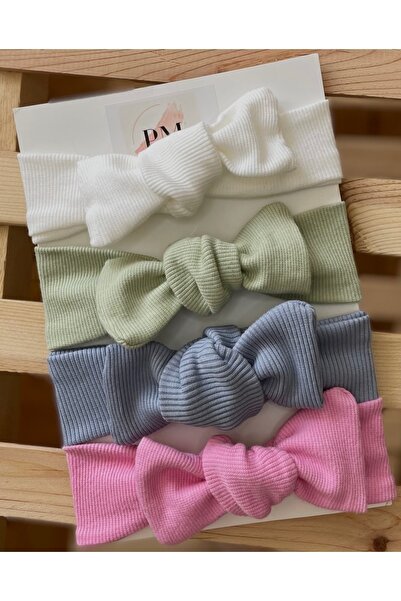 Peri Masalı طفلة/طفلة طقم إبزيم/باندانا مكون من 4 قطع