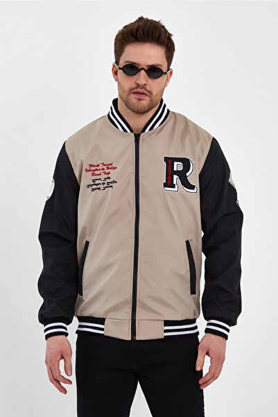 Rompasso Μαύρο αδιάβροχο και αντιανεμικό εποχιακό ανοιξιάτικο καπιτονέ μπουφάν