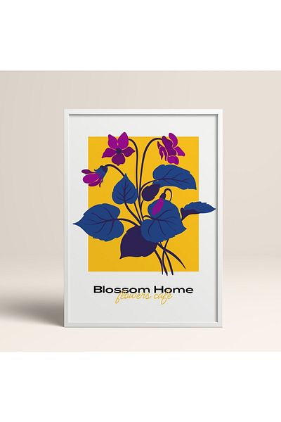 HOMEPACK Πλαίσιο Blossom Flowers Abstract Flowers Πίνακας Μοντέρνας Τέχνης