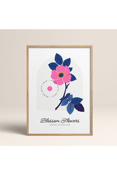 HOMEPACK Πλαίσιο Blossom Flowers Abstract Flowers Πίνακας Μοντέρνας Τέχνης